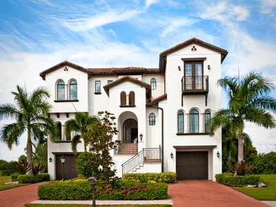 alt="Spanish Revival townhouse links to townhouses for sale in South Florida."